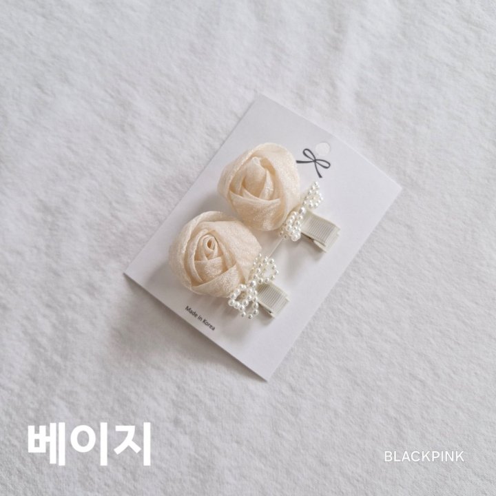 Black Pink - Korean Children Fashion - #littlefashionista - Chiffon Rose Set - 7