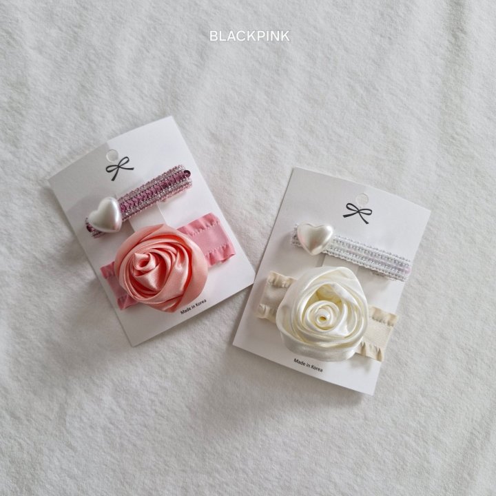 Black Pink - Korean Children Fashion - #littlefashionista - Rose (set of 2)