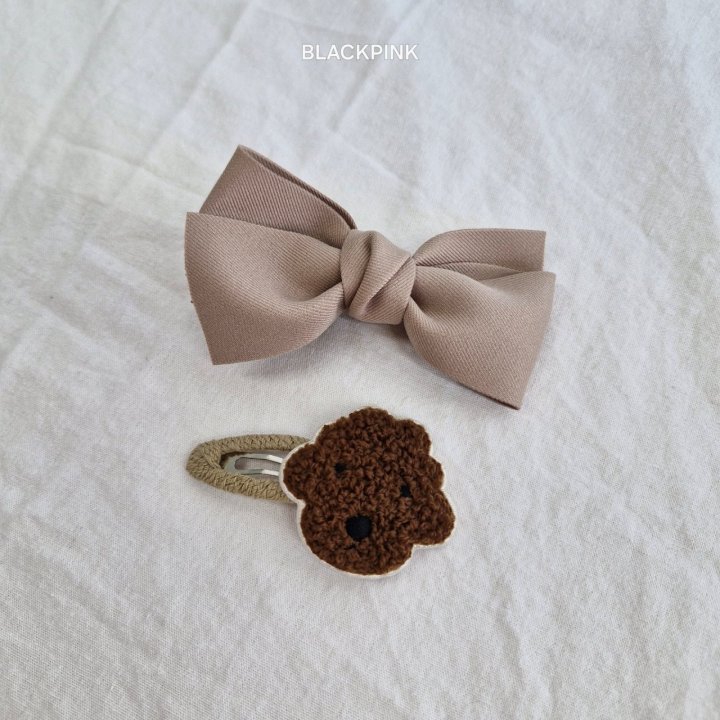 Black Pink - Korean Children Fashion - #littlefashionista - Poodle Ribbon Set (set of 2) - 7
