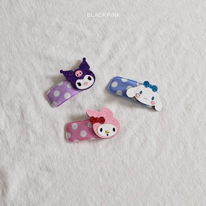 Black Pink - Korean Children Fashion - #littlefashionista - Sanrio Dot Snap Clip - 2