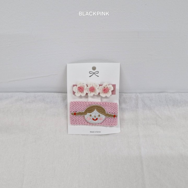 Black Pink - Korean Children Fashion - #Kfashion4kids - Girl Flower Set (set of 2) - 4