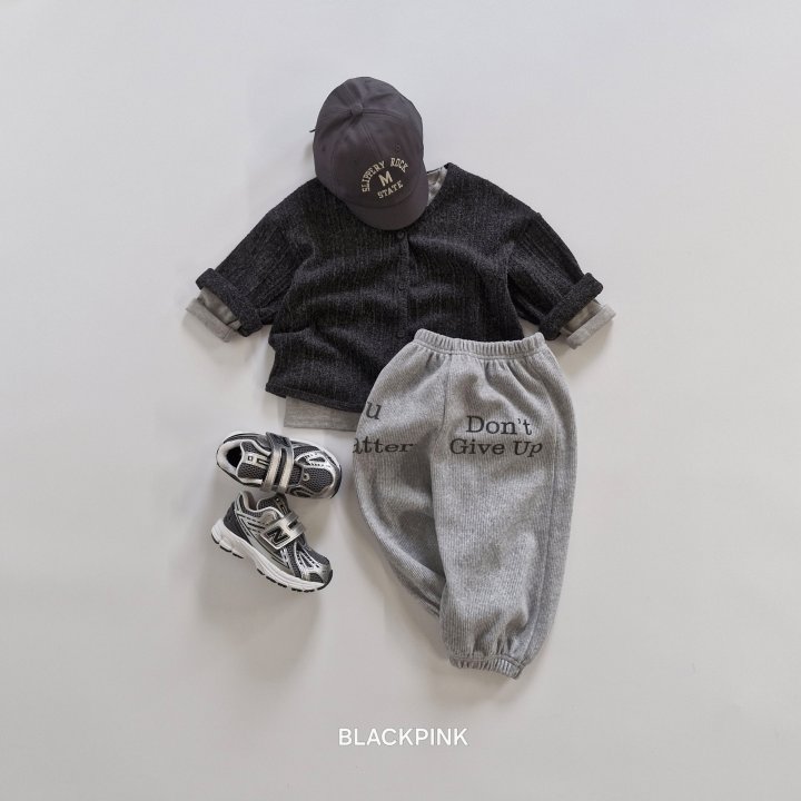 Black Pink - Korean Children Fashion - #littlefashionista - Ami Printed Jogger Pants - 9