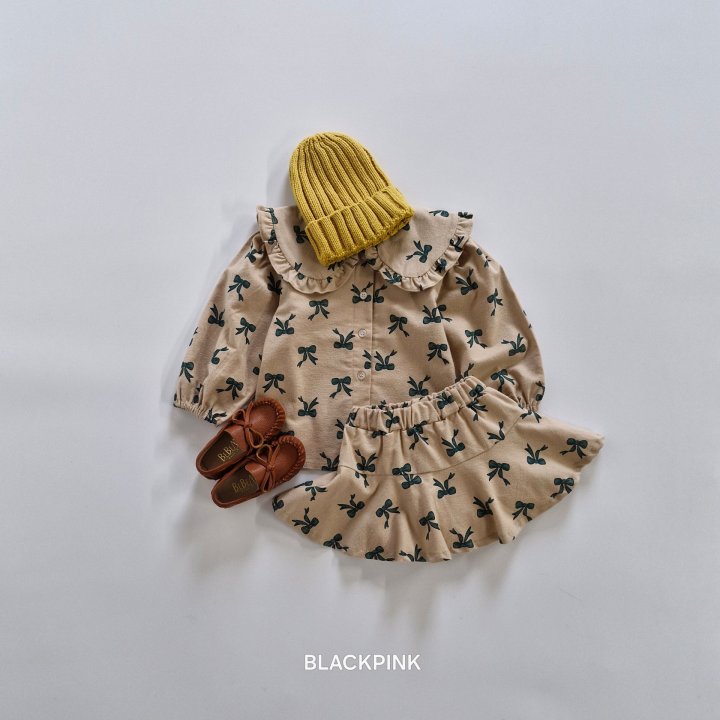 Black Pink - Korean Children Fashion - #magicofchildhood - Girl Ribbon Set - 6
