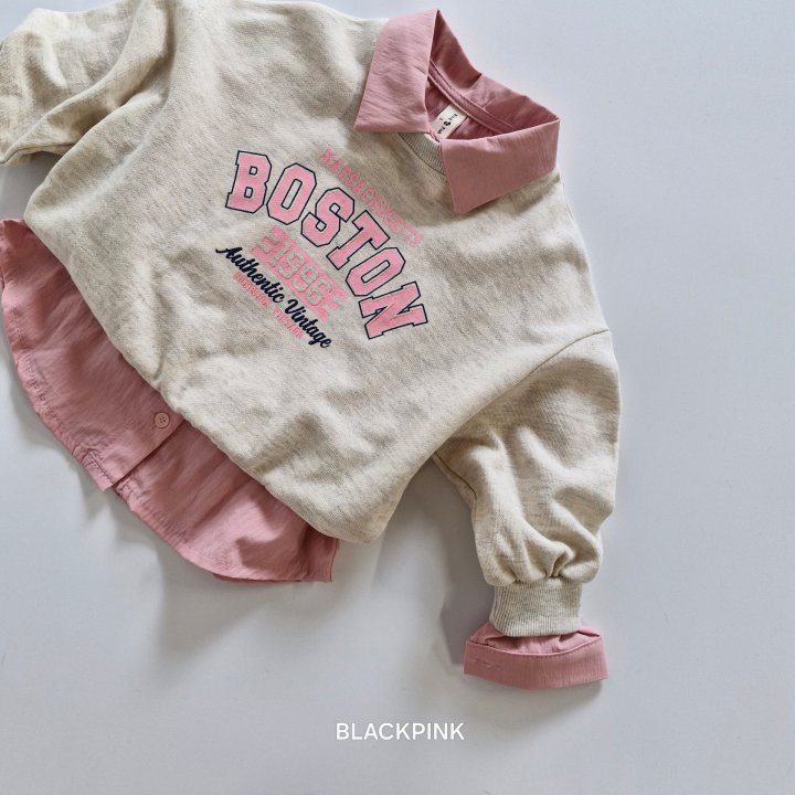 Black Pink - Korean Children Fashion - #magicofchildhood - Boston Sweatshirt - 11