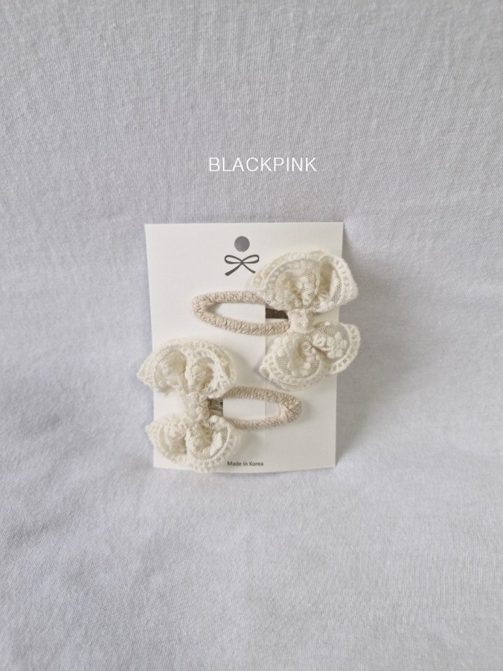Black Pink - Korean Children Fashion - #magicofchildhood - Rothy Lace Snap Clip - 3