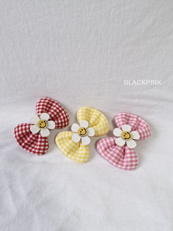 Black Pink - Korean Children Fashion - #magicofchildhood - Smile Check Ribbon