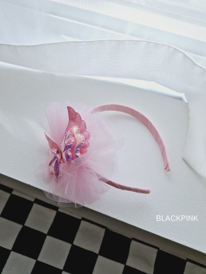 Black Pink - Korean Children Fashion - #magicofchildhood - Butterfly Shiny Headband - 6