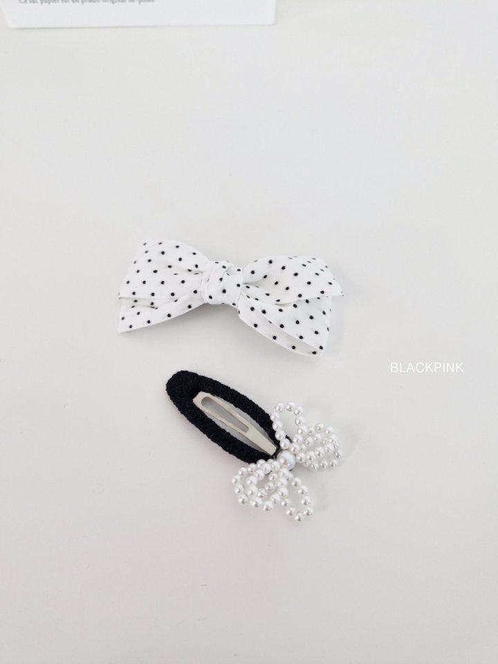 Black Pink - Korean Children Fashion - #littlefashionista - Pearl Dot (set of 2) - 4