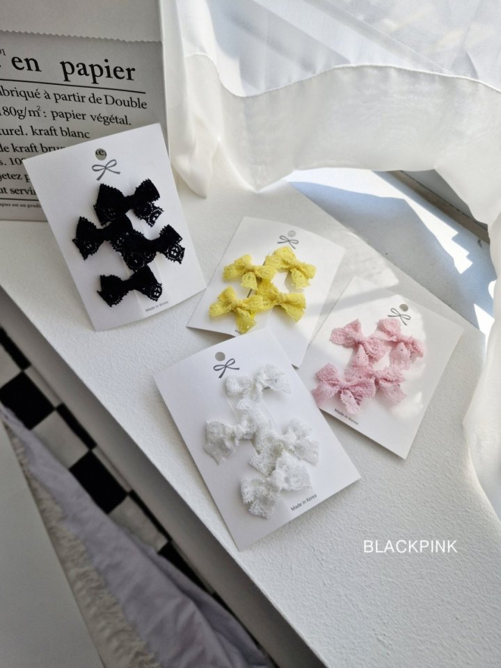 Black Pink - Korean Children Fashion - #magicofchildhood - Mini Lace Ribbon Set
