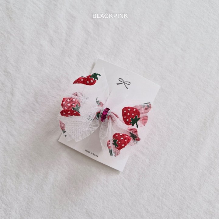 Black Pink - Korean Children Fashion - #magicofchildhood - Strawberry Hair Clip