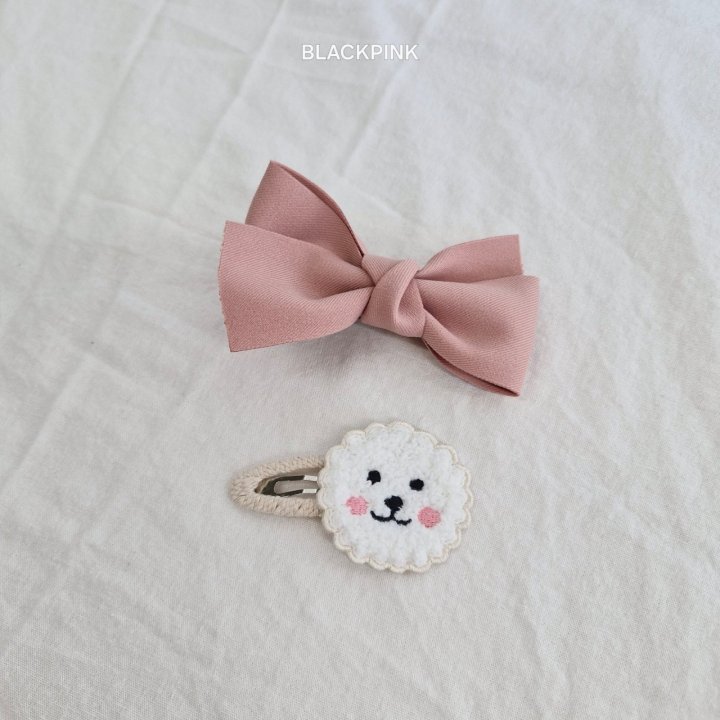 Black Pink - Korean Children Fashion - #magicofchildhood - Poodle Ribbon Set (set of 2) - 8
