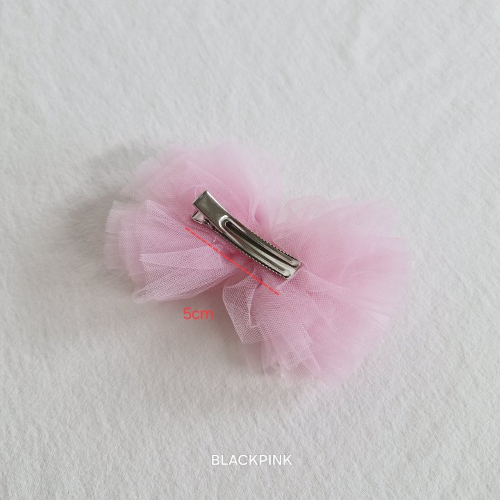 Black Pink - Korean Children Fashion - #magicofchildhood - Tulle Pearl Ribbon Pin - 12