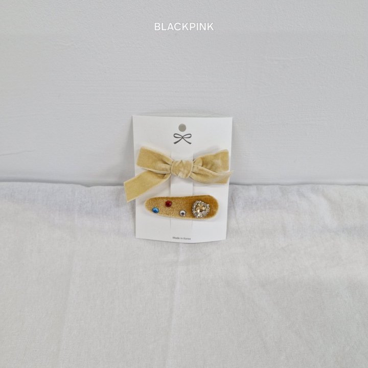 Black Pink - Korean Children Fashion - #magicofchildhood - Velvet Ribbon Cubic Set (set of 2) - 6
