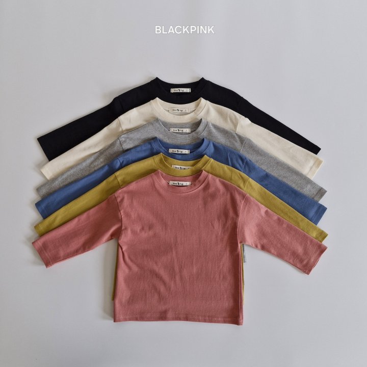 Black Pink - Korean Children Fashion - #magicofchildhood - AUTUMN Basic Tee - 2