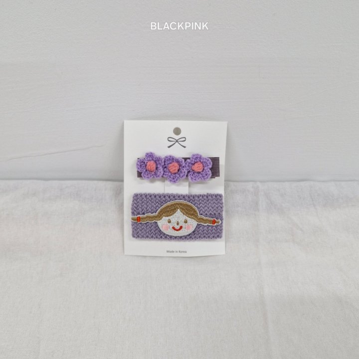 Black Pink - Korean Children Fashion - #magicofchildhood - Girl Flower Set (set of 2) - 5