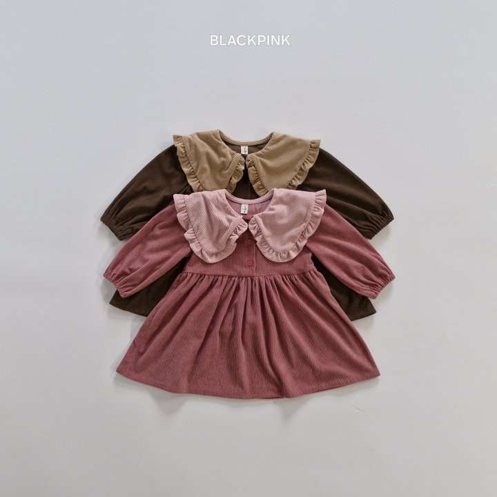 Black Pink - Korean Children Fashion - #minifashionista - Jetty Corduroy One-piece - 3