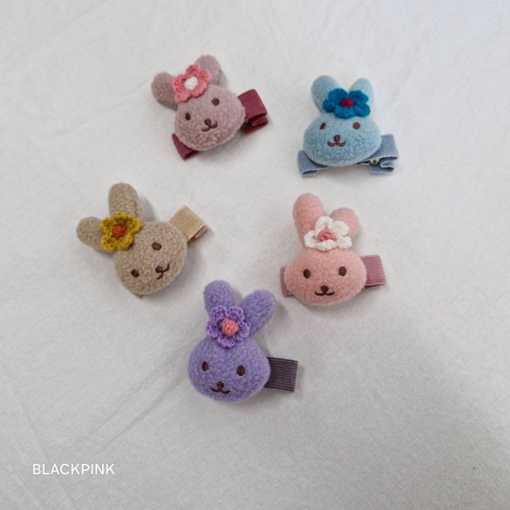 Black Pink - Korean Children Fashion - #magicofchildhood - Fluffy Bunny Set (set of 5) - 4