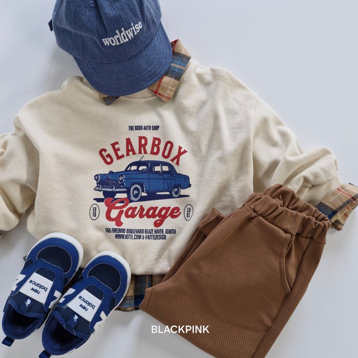Black Pink - Korean Children Fashion - #minifashionista - GEARBOX Sweatshirt - 8