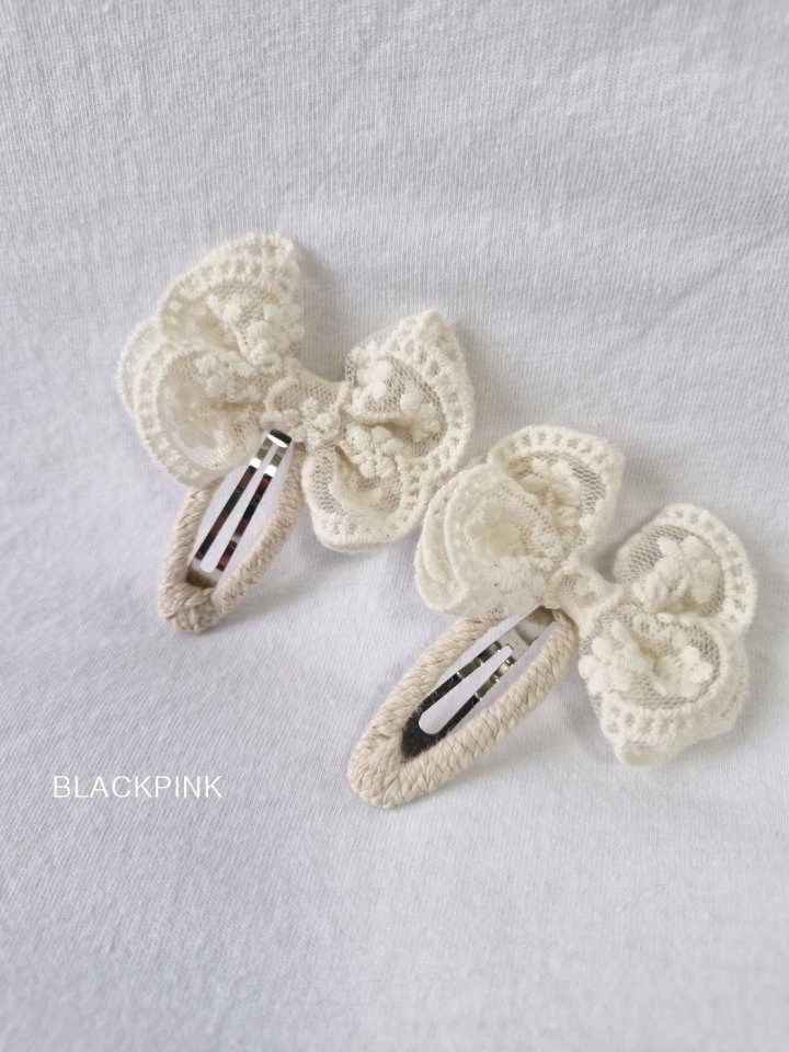 Black Pink - Korean Children Fashion - #magicofchildhood - Rothy Lace Snap Clip - 4
