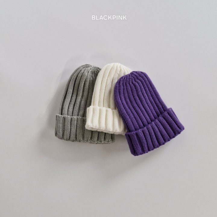 Black Pink - Korean Children Fashion - #magicofchildhood - Solid Ribbed Beanie - 4