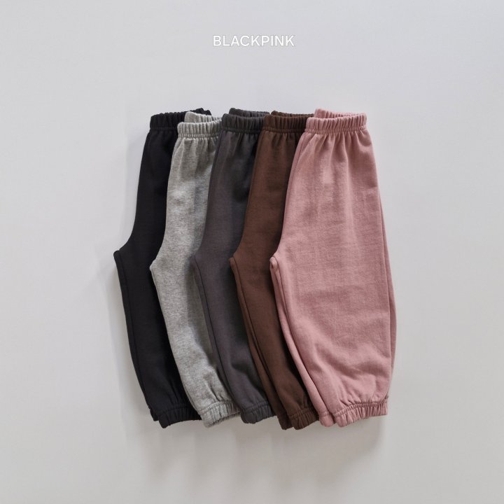 Black Pink - Korean Children Fashion - #minifashionista - Autumn Basic Jogger Pants