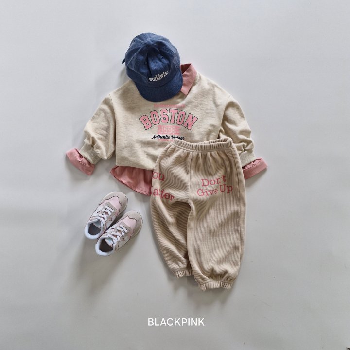 Black Pink - Korean Children Fashion - #minifashionista - Ami Printed Jogger Pants - 11