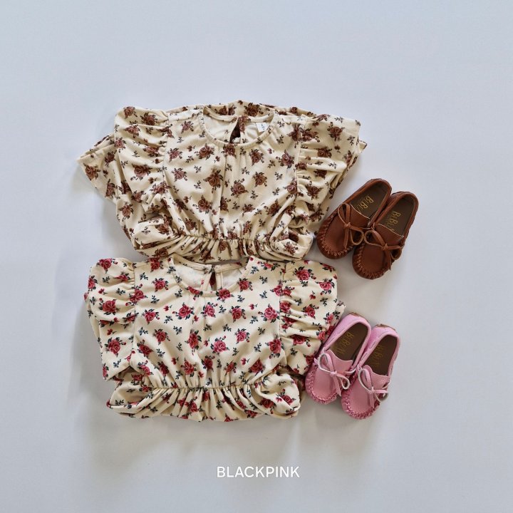 Black Pink - Korean Children Fashion - #prettylittlegirls - Velvet Rose One-piece - 12