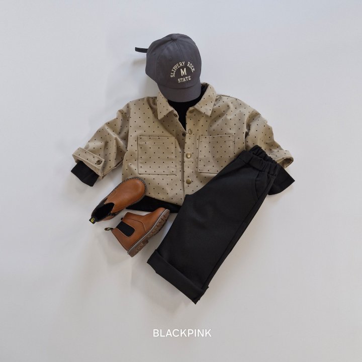 Black Pink - Korean Children Fashion - #prettylittlegirls - Dot Shacket - 6
