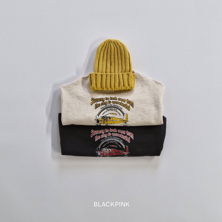 Black Pink - Korean Children Fashion - #prettylittlegirls - Airplane Sweatshirt