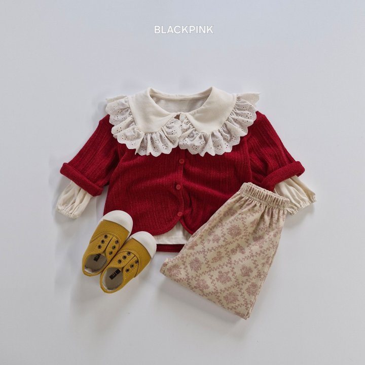 Black Pink - Korean Children Fashion - #prettylittlegirls - Corduroy Printed Pants - 11