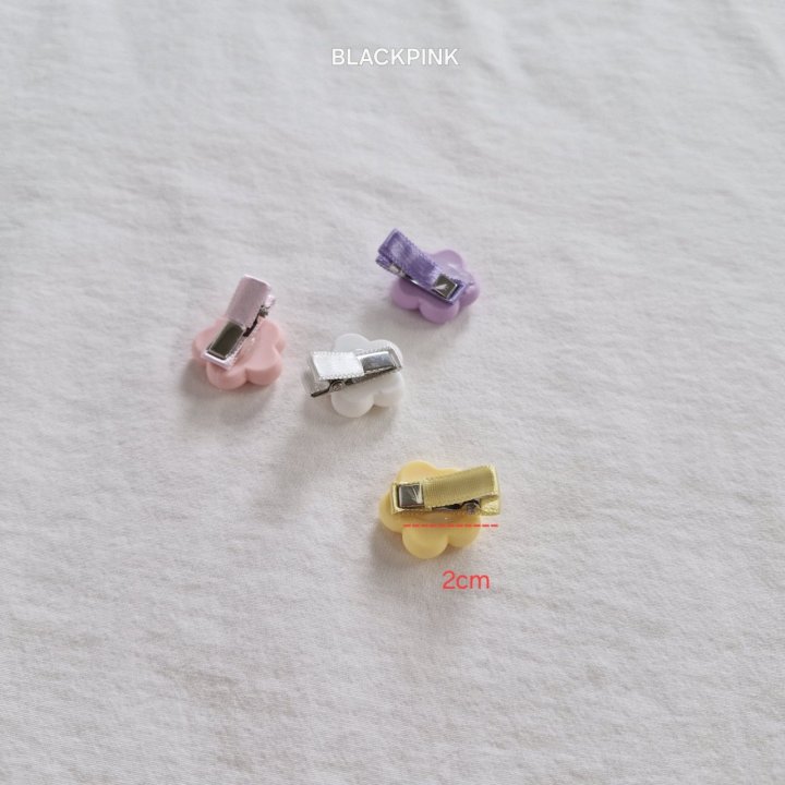 Black Pink - Korean Children Fashion - #prettylittlegirls - Mini Flower Hair Clip Set - 11