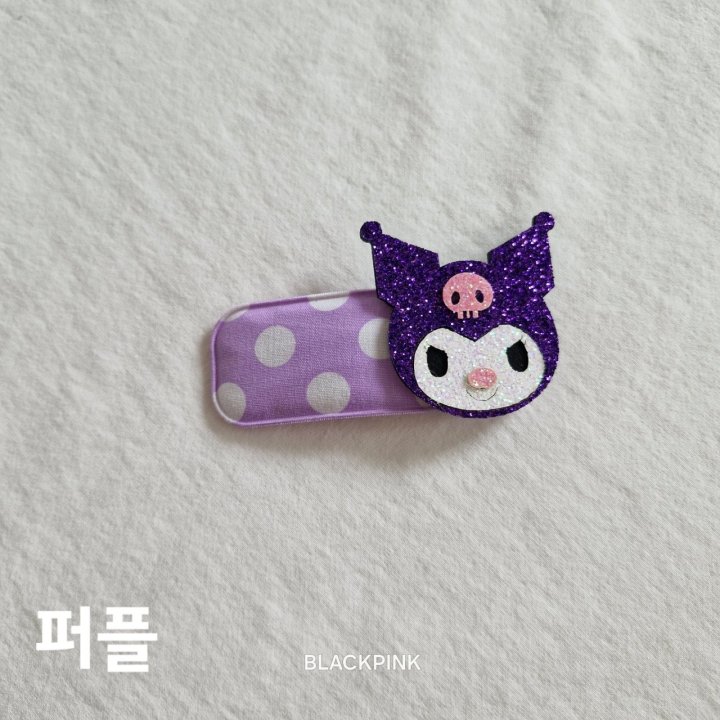 Black Pink - Korean Children Fashion - #prettylittlegirls - Sanrio Dot Snap Clip - 5