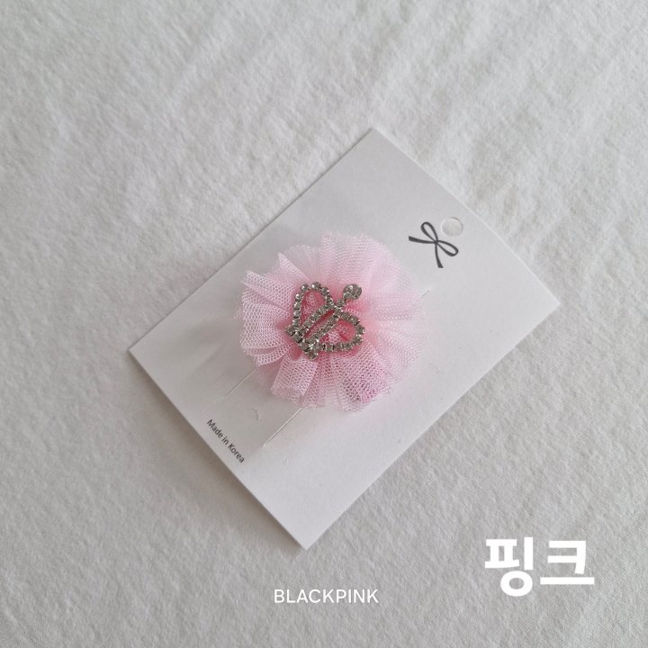 Black Pink - Korean Children Fashion - #prettylittlegirls - Mini Crown Hair Clip - 9