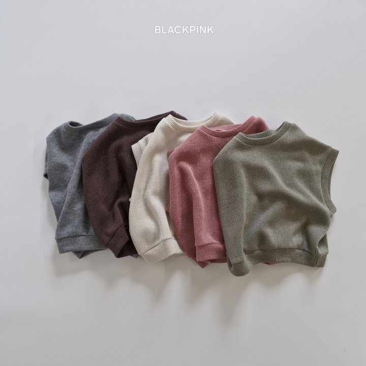 Black Pink - Korean Children Fashion - #stylishchildhood - Aurora Knit Vest - 2