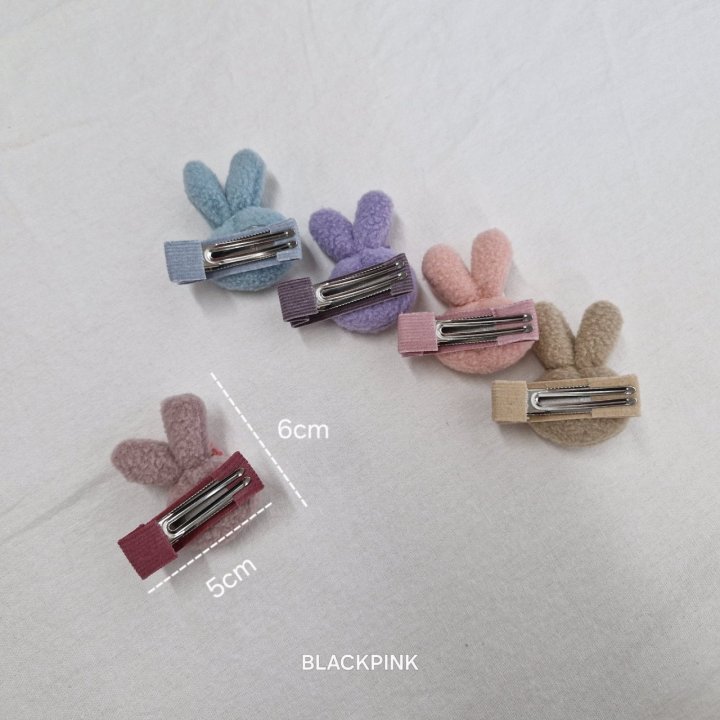 Black Pink - Korean Children Fashion - #stylishchildhood - Fluffy Bunny Set (set of 5) - 8