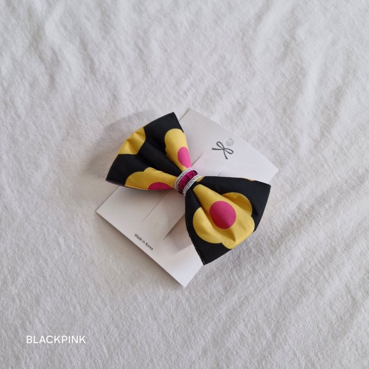 Black Pink - Korean Children Fashion - #stylishchildhood - Adeline Ribbon Pin - 6