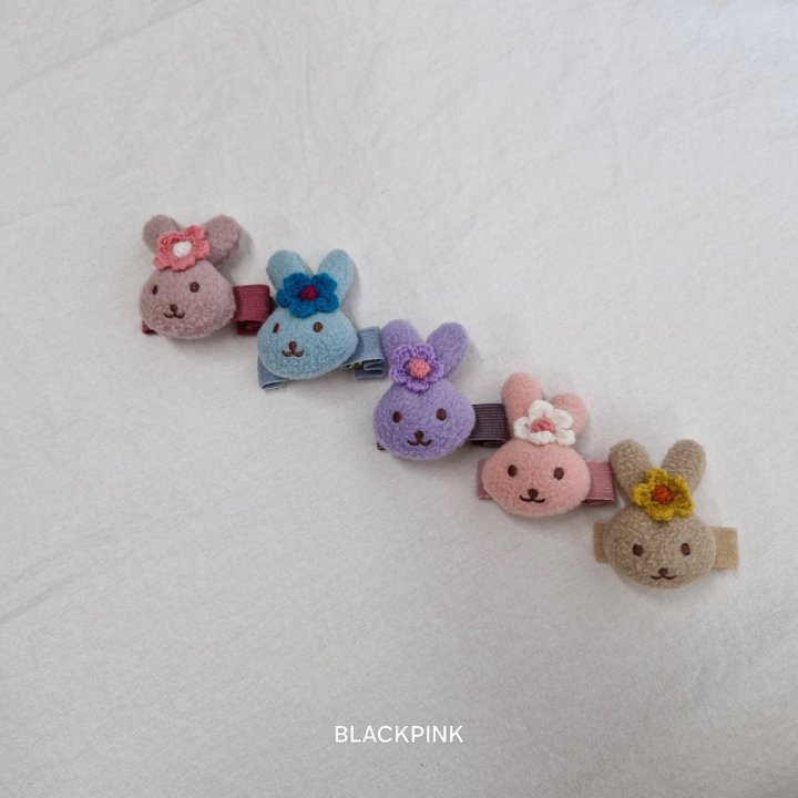 Black Pink - Korean Children Fashion - #todddlerfashion - Fluffy Bunny Set (set of 5) - 6