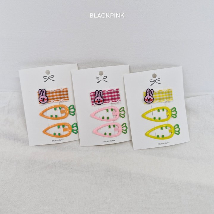 Black Pink - Korean Children Fashion - #todddlerfashion - Carrot Mini Bunny (set of 3) - 3