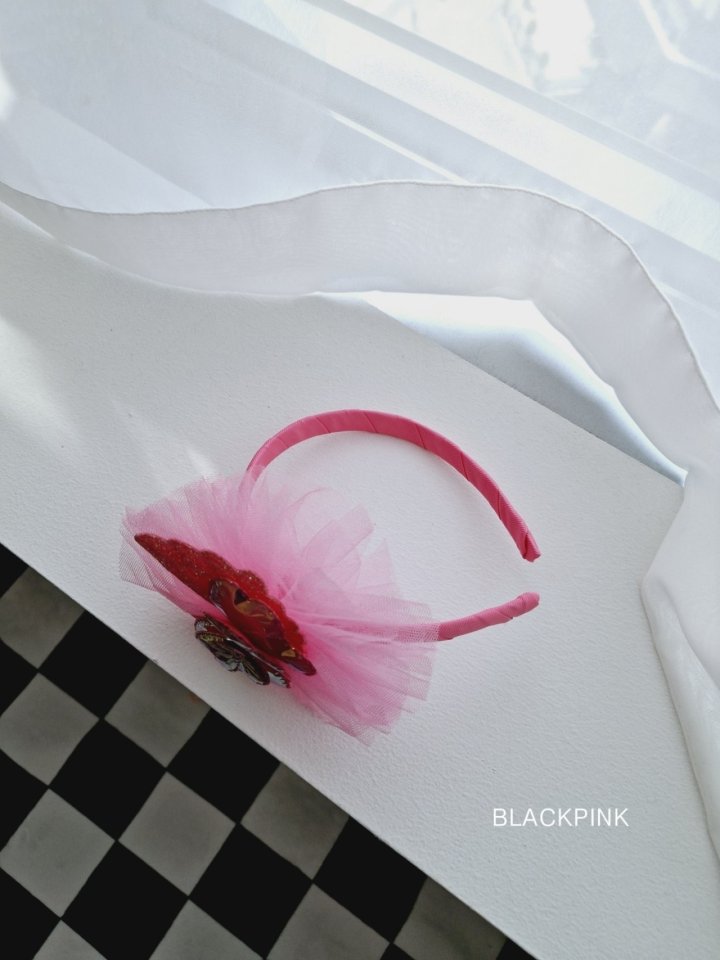 Black Pink - Korean Children Fashion - #todddlerfashion - Butterfly Shiny Headband - 9