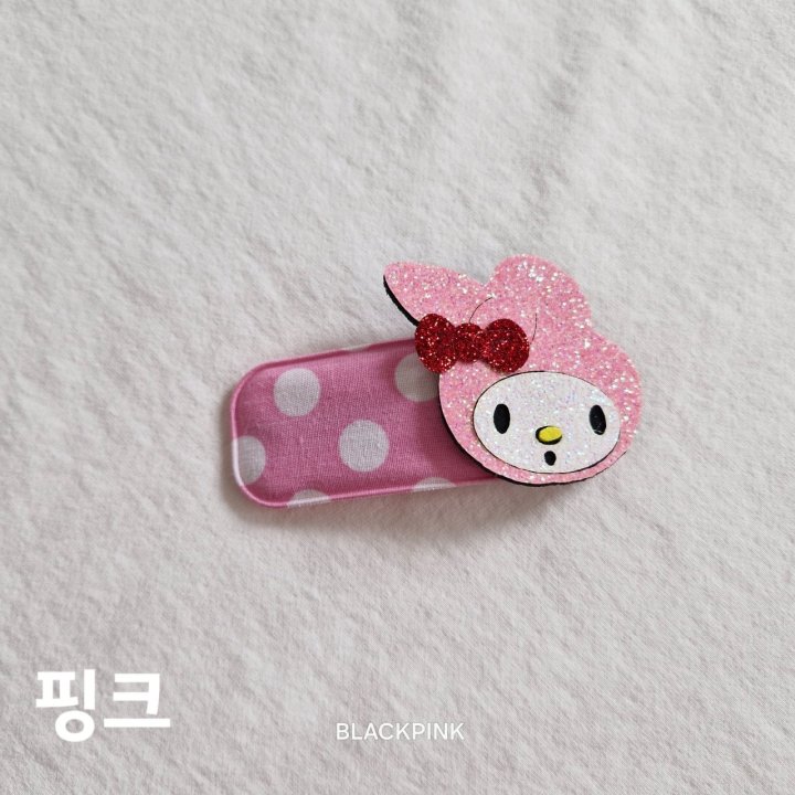 Black Pink - Korean Children Fashion - #todddlerfashion - Sanrio Dot Snap Clip - 6