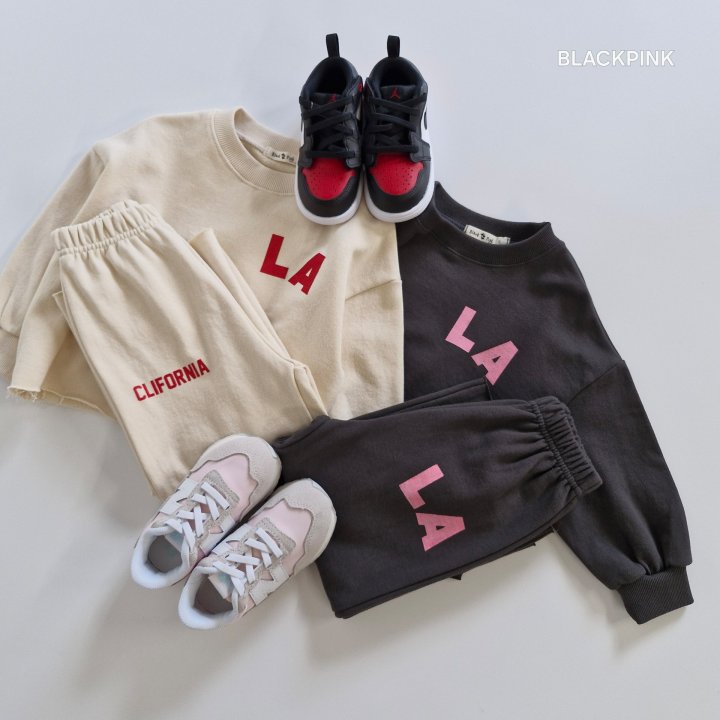 Black Pink - Korean Children Fashion - #todddlerfashion - LA Set - 4