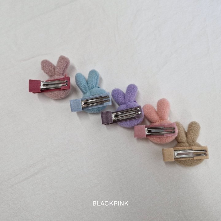 Black Pink - Korean Children Fashion - #toddlerclothing - Fluffy Bunny Set (set of 5) - 7
