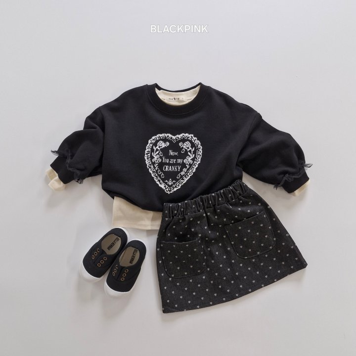 Black Pink - Korean Children Fashion - #toddlerclothing - Sleeve Lace Sweatshirt - 10