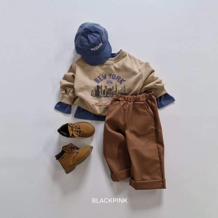 Black Pink - Korean Children Fashion - #toddlerclothing - New York Sweatshirt - 8