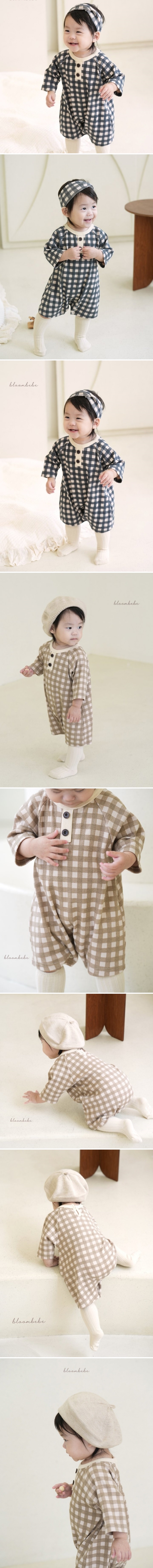 Bloombebe - Korean Baby Fashion - #babyboutique - Mellow Check Suit