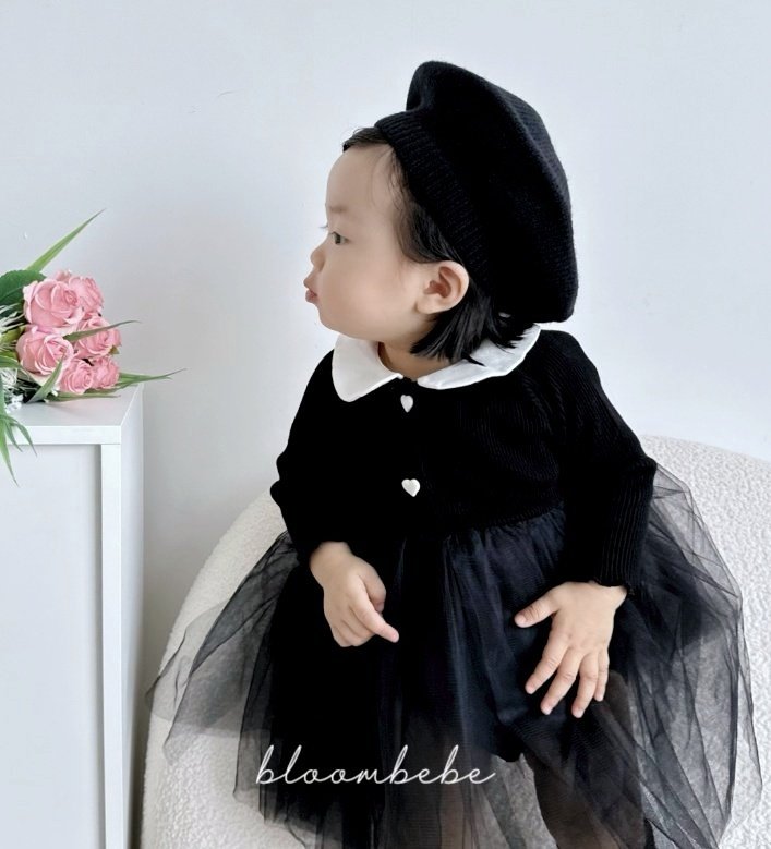 Bloombebe - Korean Baby Fashion - #babyclothing - Heart Tiered Romper - 11
