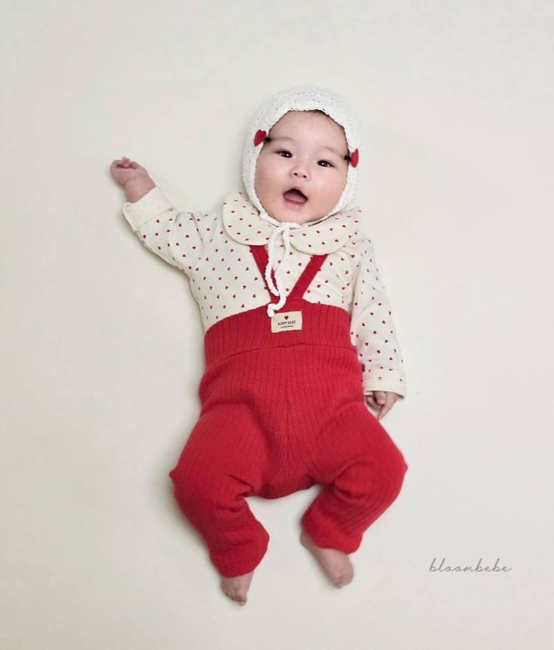 Bloombebe - Korean Baby Fashion - #babyclothing - Bebe Knit Suspender Leggings - 9