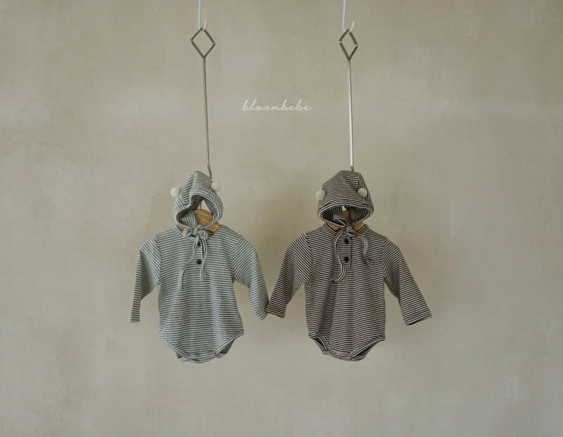Bloombebe - Korean Baby Fashion - #babyfashion - Pom-Pom Suit Bonnet Set - 11