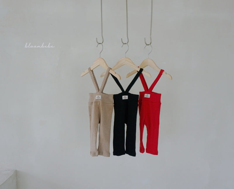 Bloombebe - Korean Baby Fashion - #babyoutfit - Bebe Knit Suspender Leggings - 2
