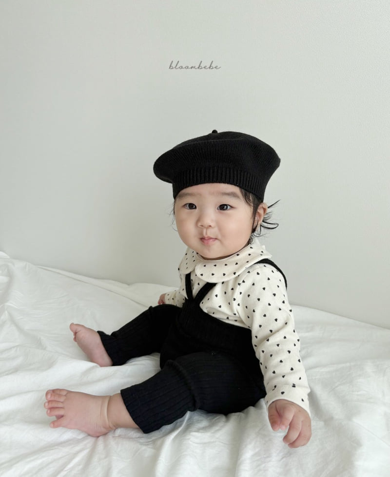 Bloombebe - Korean Baby Fashion - #onlinebabyshop - Bebe Knit Suspender Leggings - 5